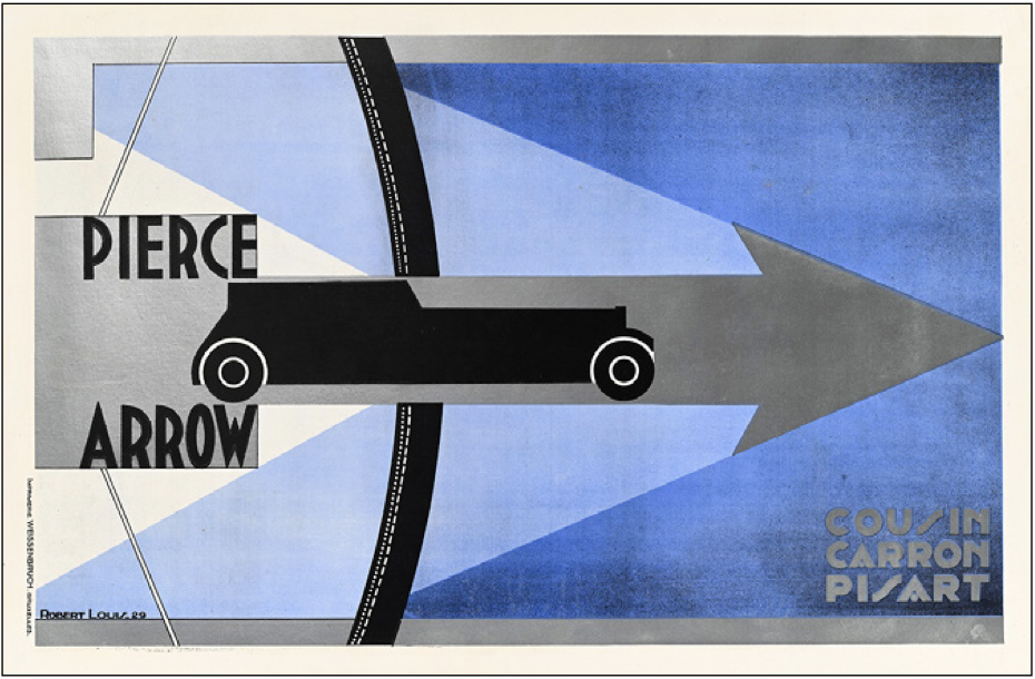 Affiche Pierce-Arrow, Robert Louis, 1929